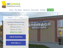 Tablet Screenshot of npstorage.com